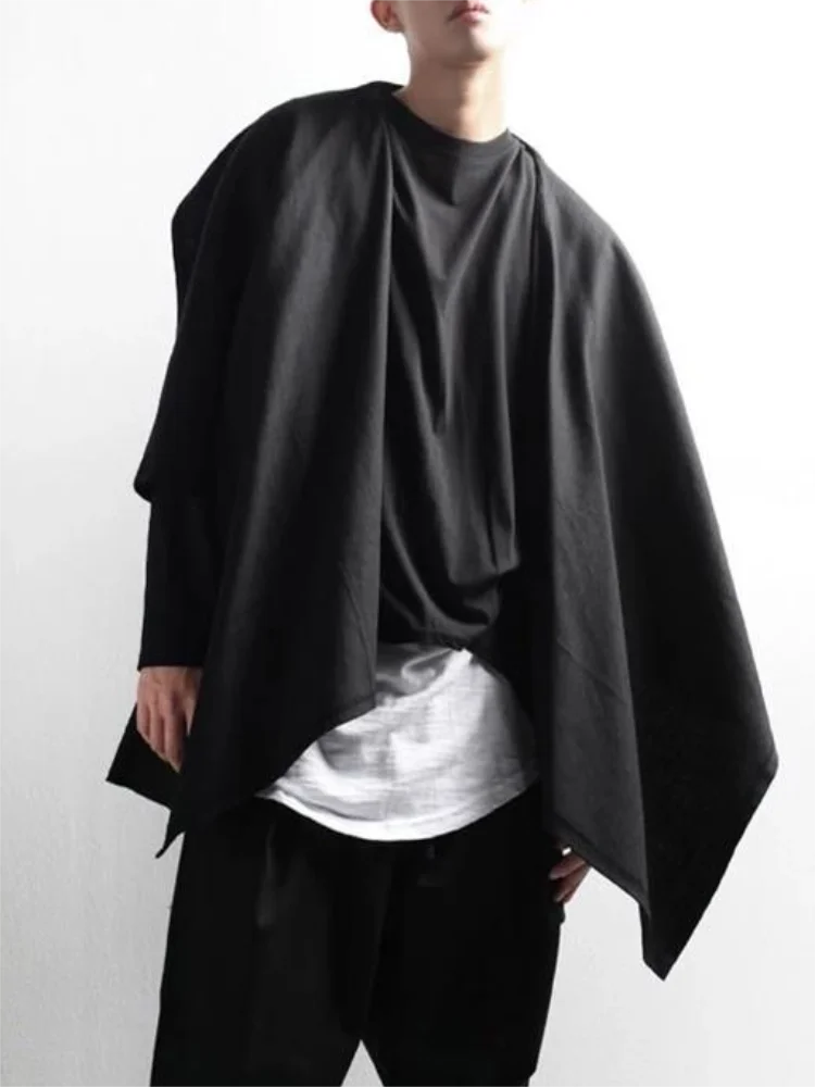 Men's Jacket Spring And Summer New Pleated Collar Personality Buttonless Cape Fashion Trend Leisure Large Size Jacket
Men's Jacket Spring And Summer New Pleated Collar Personality Buttonless Cape Fashion Trend Leisure Large Size Jacket