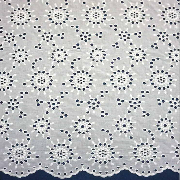 White Flower Hollow Out Lace Cloth Embroidered Women's Summer Cotton Cloth Hollow Lace Fabric
White Flower Hollow Out Lace Cloth Embroidered Women's Summer Cotton Cloth Hollow Lace Fabric