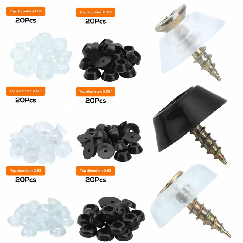 20Pcs Rubber Feet Bumpers Pads Cutting Board Rubber Feet Non Slip Non Marking Anti-Skid Furniture Electronics Appliances Pads
20Pcs Rubber Feet Bumpers Pads Cutting Board Rubber Feet Non Slip Non Marking Anti-Skid Furniture Electronics Appliances Pads