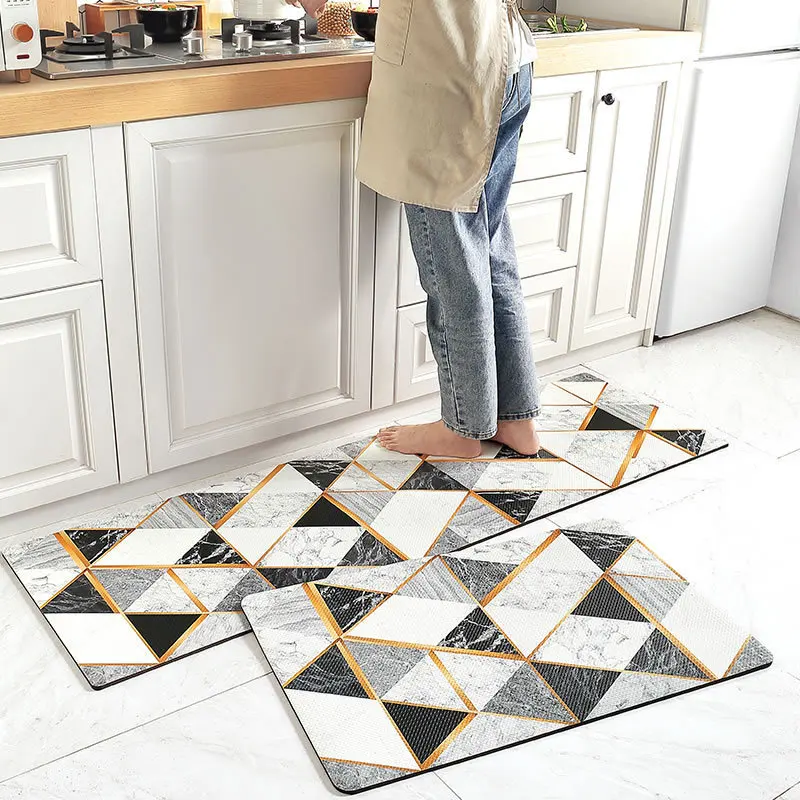 Nordic Long Shape Kitchen Floor Mats, Hallway Entrance Carpet, Non-slip, Oil-proof Kitchen Mat, Wash-free, Waterproof, PVC, Home
Nordic Long Shape Kitchen Floor Mats, Hallway Entrance Carpet, Non-slip, Oil-proof Kitchen Mat, Wash-free, Waterproof, PVC, Home