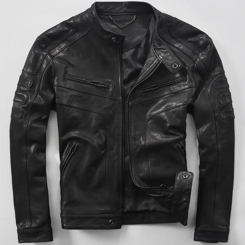 Male genuine leather sheepskin clothing short design real leather jackets spring and autumn fashion leather motorcycle coat
Male genuine leather sheepskin clothing short design real leather jackets spring and autumn fashion leather motorcycle coat
