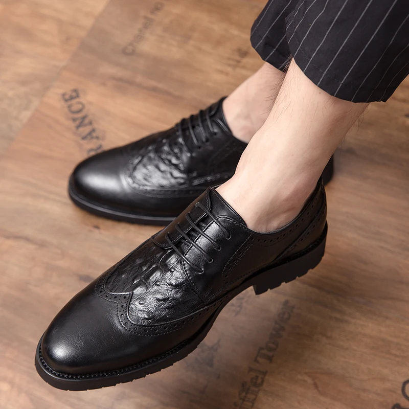 Leather Shoes Men outdoor Flats Fashion Men's Casual Shoes Brand Man Soft Comfortable breathable Lace up oxfords shoes men
Leather Shoes Men outdoor Flats Fashion Men's Casual Shoes Brand Man Soft Comfortable breathable Lace up oxfords shoes men