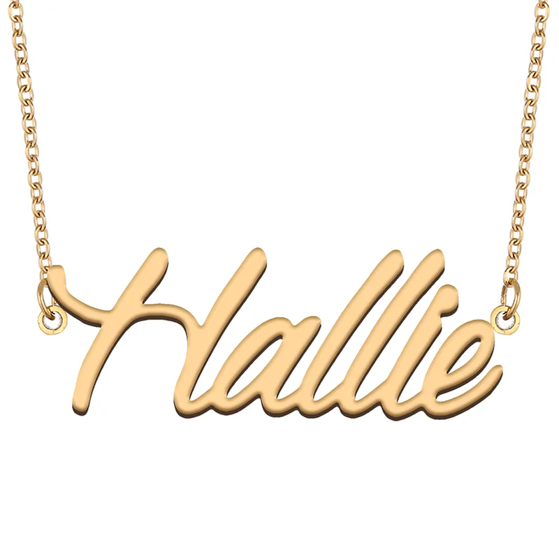 Necklace with Name Hallie for His Her Family Member Best Friend Birthday Gifts on Christmas Mother Day Valentine's Day
Necklace with Name Hallie for His Her Family Member Best Friend Birthday Gifts on Christmas Mother Day Valentine's Day