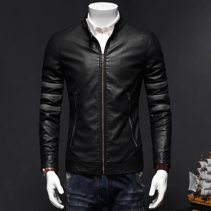 Men Free Shipping Hot High quality New Black PU Jacket Male Business Classic Fashion motorcycle Leather jackets M-4XL
Men Free Shipping Hot High quality New Black PU Jacket Male Business Classic Fashion motorcycle Leather jackets M-4XL