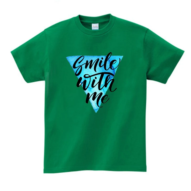 Футболка с надписью smile with me, Детская футболка с принтом, футболки для мальчиков и девочек, детская одежда для малышей, топы, крутая повседневная одежда с рукавами
Футболка с надписью smile with me, Детская футболка с принтом, футболки для мальчиков и девочек, детская одежда для малышей, топы, крутая повседневная одежда с рукавами