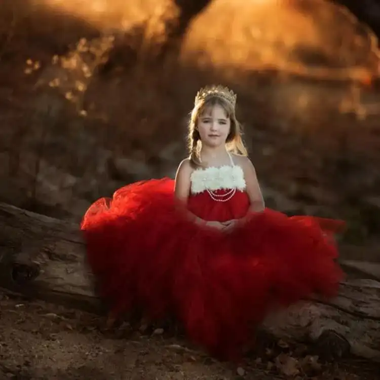 Girls Vintage Flower Tutu Dress Kids Tulle Dress Long Ball Gown with Lace Straps Children Birthday Party Banquet Costume Dresses
Girls Vintage Flower Tutu Dress Kids Tulle Dress Long Ball Gown with Lace Straps Children Birthday Party Banquet Costume Dresses