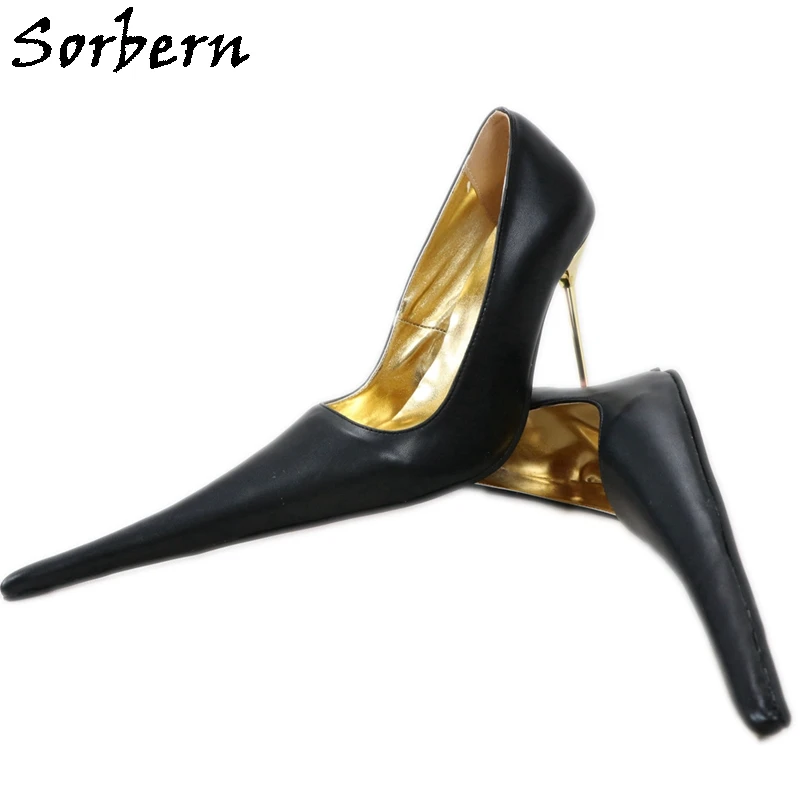 Sorbern 12Cm Gold Cigarette Heels Pump Shoes Women Long Pointed Toe Slip On Ladies Party Shoes Formal Shoes For Women Custom
Sorbern 12Cm Gold Cigarette Heels Pump Shoes Women Long Pointed Toe Slip On Ladies Party Shoes Formal Shoes For Women Custom