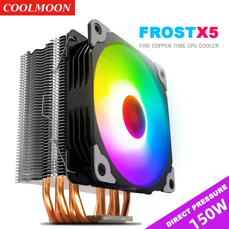 Медная трубка радиатора для ЦП Coolmoon HANSHUANG X5, синхронный Компьютерный Вентилятор для ЦП с RGB-подсветкой
Медная трубка радиатора для ЦП Coolmoon HANSHUANG X5, синхронный Компьютерный Вентилятор для ЦП с RGB-подсветкой