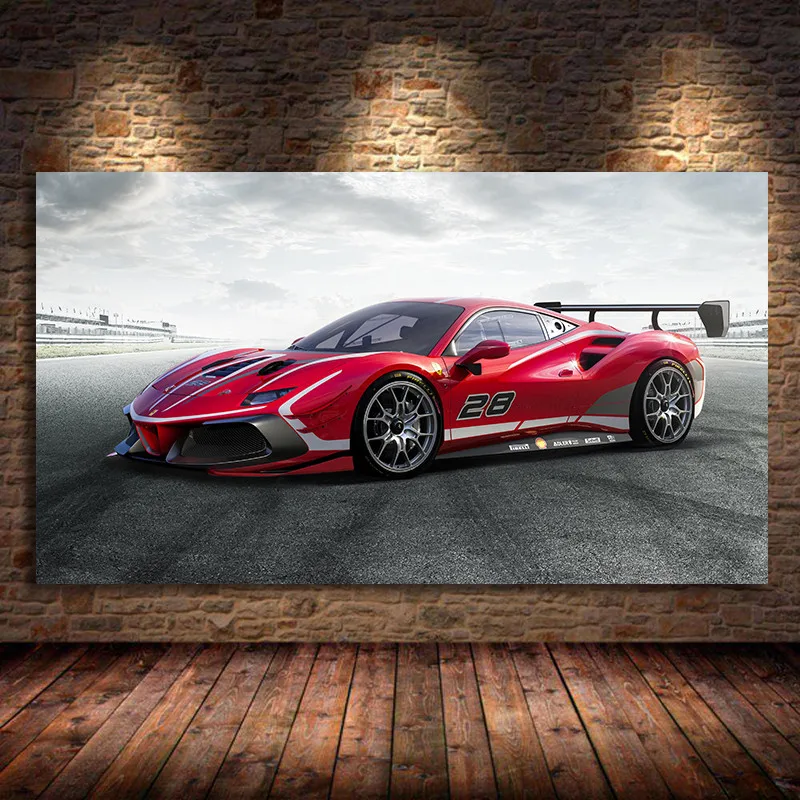 Modern Canvas Paintings Ferraris 488 Challenge Evo Race Racing Car Poster Wall Art Picture Prints for Living Room Decor Unframed
Modern Canvas Paintings Ferraris 488 Challenge Evo Race Racing Car Poster Wall Art Picture Prints for Living Room Decor Unframed