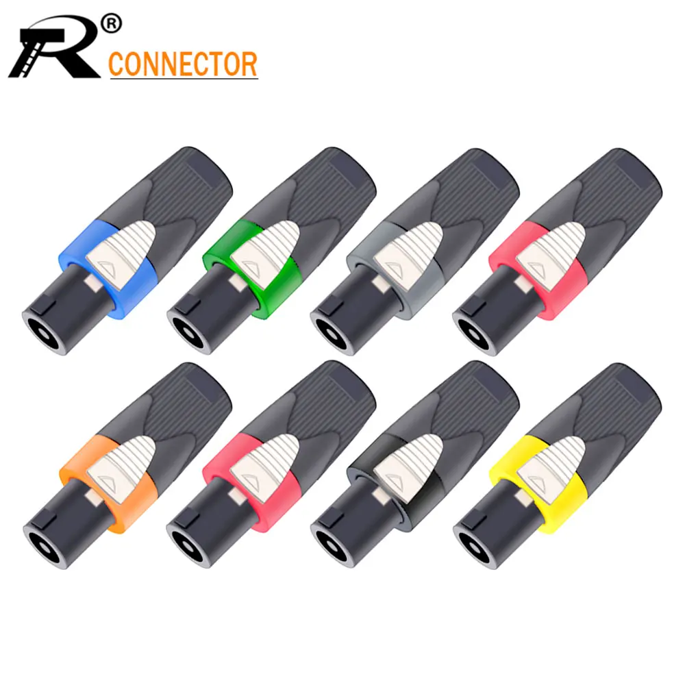 10PCS Speaker Powercon connector NL4FX Speakon 4 Pole Plug Male Professional audio power plug Red&Blue
10PCS Speaker Powercon connector NL4FX Speakon 4 Pole Plug Male Professional audio power plug Red&Blue