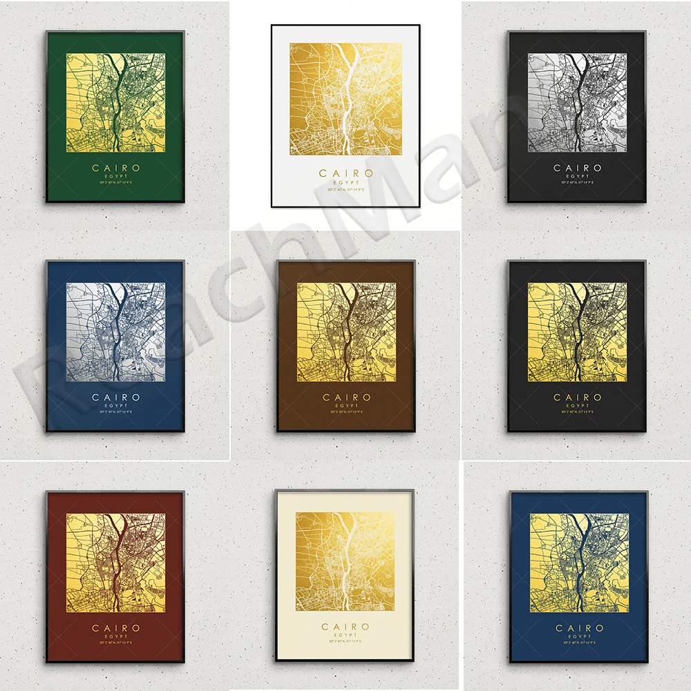 Cairo map printing gold and silver printing square map printable wall art canvas painting nordic poster living room home decorat
Cairo map printing gold and silver printing square map printable wall art canvas painting nordic poster living room home decorat