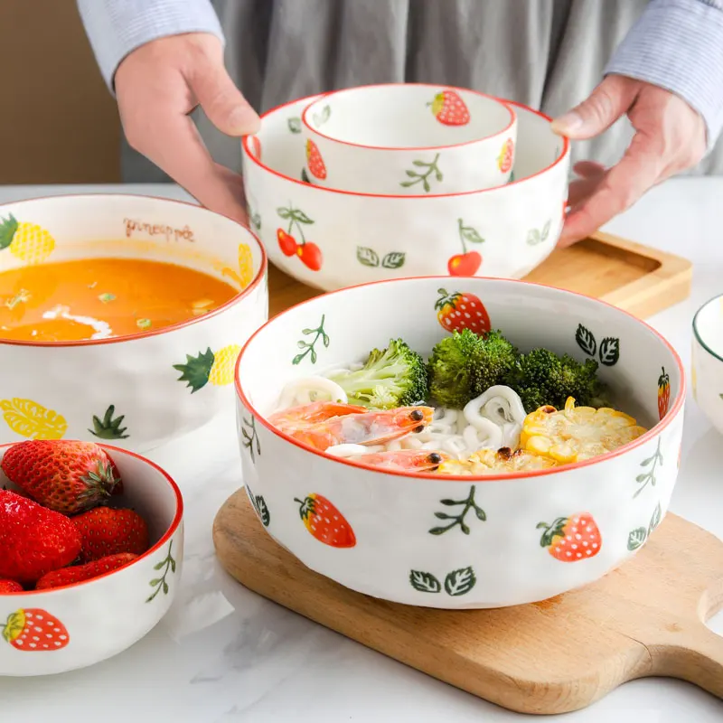300ml 1100ml fruit Bowl Decoration Fruit Salad Noodle Rice Bowl Fruit Bowl Handicraft Decoration Creative Ceramics Bowl
300ml 1100ml fruit Bowl Decoration Fruit Salad Noodle Rice Bowl Fruit Bowl Handicraft Decoration Creative Ceramics Bowl