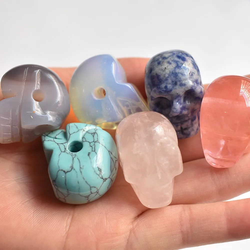 Fashion best selling top quality natural stone carved skull charms crystal pendants for jewelry making 6pcs/lot wholesale
Fashion best selling top quality natural stone carved skull charms crystal pendants for jewelry making 6pcs/lot wholesale