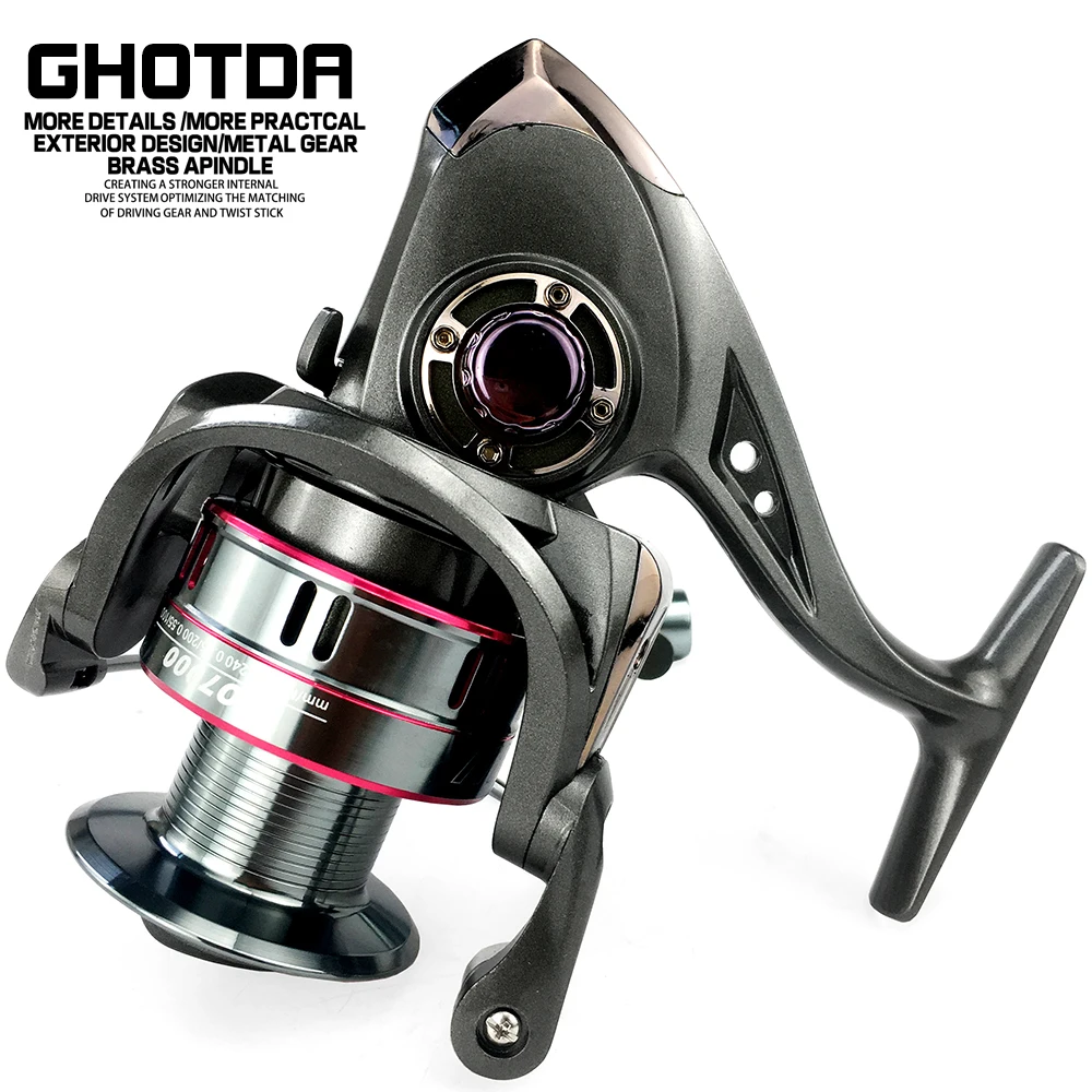 GHOTDA 1000-7000 Series High Speed Rock Fishing Wheel All Metal Spool Spinning Fishing Reel
GHOTDA 1000-7000 Series High Speed Rock Fishing Wheel All Metal Spool Spinning Fishing Reel
