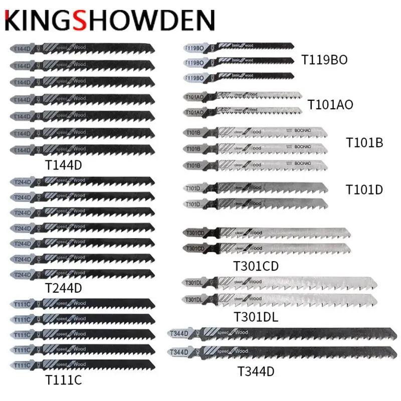 48Pcs Jig Saw Blades T-Shank Metal Woodworking Universal Fine Mddle Tooth Kit Cutting Tools Jig Saw Blades
48Pcs Jig Saw Blades T-Shank Metal Woodworking Universal Fine Mddle Tooth Kit Cutting Tools Jig Saw Blades