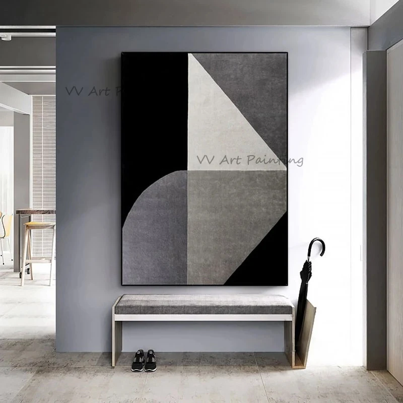 Geometry Hand Painted Abstract Black Art Wall Picture Oil Paintings On Canvas Modern Wedding Decor Wall Drawing For Living Room
Geometry Hand Painted Abstract Black Art Wall Picture Oil Paintings On Canvas Modern Wedding Decor Wall Drawing For Living Room