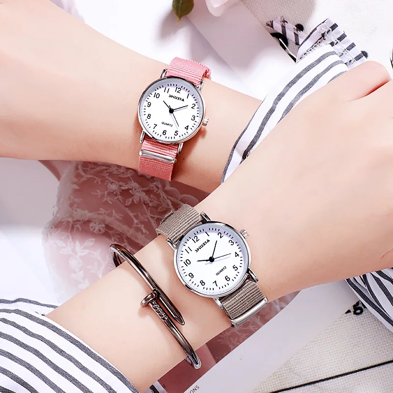 Nylon Strap Ladies Watch Simple Fashion Watches Women Students Quartz Clock Canvas Casual Wristwatch For Girls Sales Gift montre
Nylon Strap Ladies Watch Simple Fashion Watches Women Students Quartz Clock Canvas Casual Wristwatch For Girls Sales Gift montre