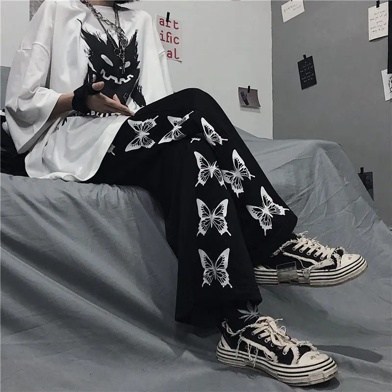 Y2K Couple Loose Trend All-Match Pants Harajuku Letter Print Wide-Leg Pants Women Gothic Street Hip-Hop Casual Trousers
Y2K Couple Loose Trend All-Match Pants Harajuku Letter Print Wide-Leg Pants Women Gothic Street Hip-Hop Casual Trousers