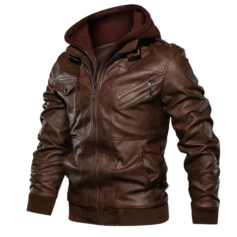 Men's Leather Jackets Autumn Casual Motorcycle PU Jacket Biker Leather Coats Men Clothing Winter Hooded chaquetas hombre MY315
Men's Leather Jackets Autumn Casual Motorcycle PU Jacket Biker Leather Coats Men Clothing Winter Hooded chaquetas hombre MY315