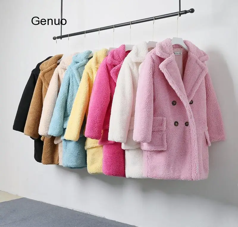 2020 Winter Thick Solid Teddy Coats Women Lambswool Warm Faux Fur Coats Ladies Loose Fur Jackets Double Breasted Pocket Outwear
2020 Winter Thick Solid Teddy Coats Women Lambswool Warm Faux Fur Coats Ladies Loose Fur Jackets Double Breasted Pocket Outwear