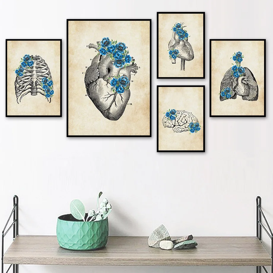 Canvas Painting Medical Floral Skeletal Bones Anatomy Vintage Wall Art Nordic Posters And Prints Wall Pictures Doctors Office
Canvas Painting Medical Floral Skeletal Bones Anatomy Vintage Wall Art Nordic Posters And Prints Wall Pictures Doctors Office