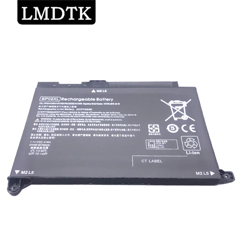 LMDTK New Laptop Battery For Hp Pavilion PC 15 AU000 Series TPN-Q175 Q172 15-AU156TX BP02XL HSTNN-LB7H HSTNN-UB7B
LMDTK New Laptop Battery For Hp Pavilion PC 15 AU000 Series TPN-Q175 Q172 15-AU156TX BP02XL HSTNN-LB7H HSTNN-UB7B