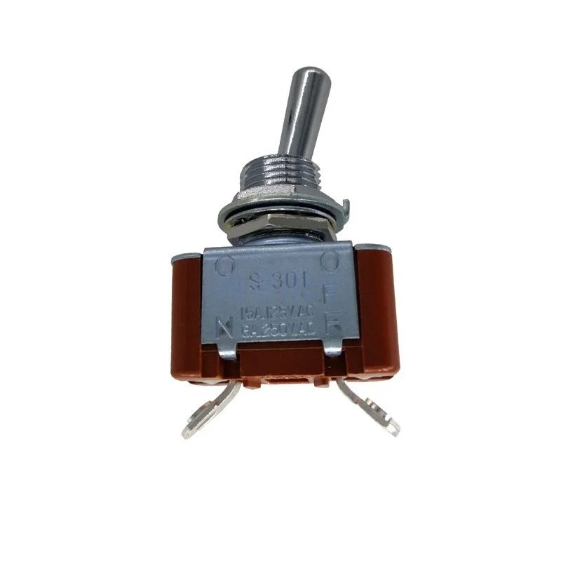 S-301 S301 SPST Two gears, one on and one off, with screws, rocker switch NKK
S-301 S301 SPST Two gears, one on and one off, with screws, rocker switch NKK