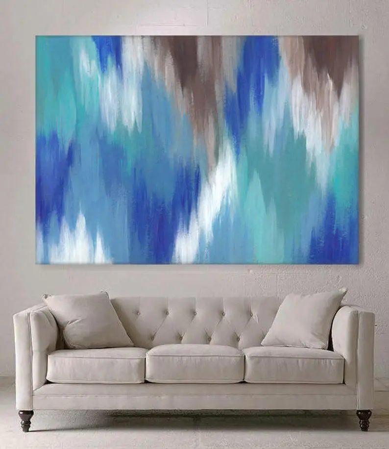 Turquoise Large Original Painting Acrylic Painting on Canvas Modern Home Decor Abstract Blue Brown Painting Large Wall Art
Turquoise Large Original Painting Acrylic Painting on Canvas Modern Home Decor Abstract Blue Brown Painting Large Wall Art