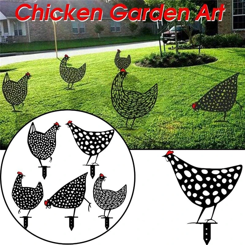 5pcs Chicken Yard Art Acrylic Hollow Out Chicken Ornaments Garden Lawn Hen Statues Yard Decor Garden Backyard Decorations
5pcs Chicken Yard Art Acrylic Hollow Out Chicken Ornaments Garden Lawn Hen Statues Yard Decor Garden Backyard Decorations