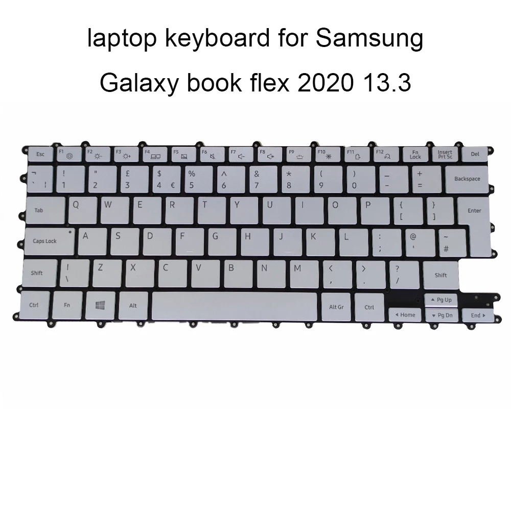 Клавиатура с подсветкой для Samsung Galaxy Book Flex 2020, 13,3 ГБ, английская, серебристая
Клавиатура с подсветкой для Samsung Galaxy Book Flex 2020, 13,3 ГБ, английская, серебристая