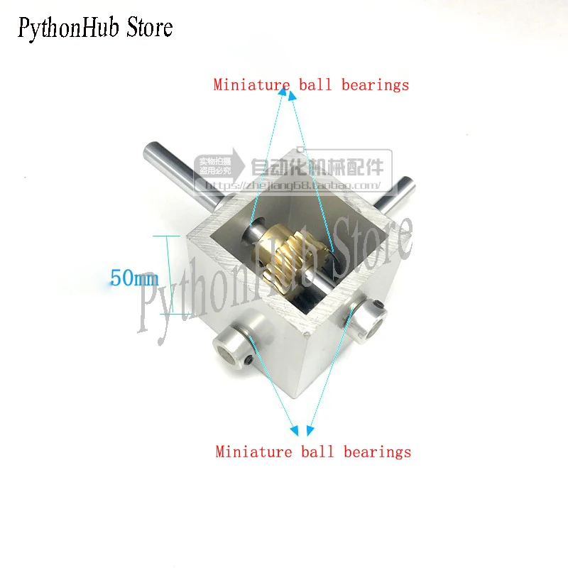 Worm Gear Reducer Small Gearbox 90 Degree Right Angle Reversing Gear Box 1:10 1:20 Angle Device
Worm Gear Reducer Small Gearbox 90 Degree Right Angle Reversing Gear Box 1:10 1:20 Angle Device