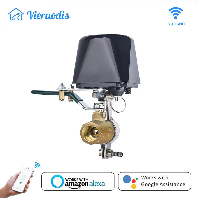 Smart Life Tuya WiFi Water Valve Home Water/Gas Valve Automation Shut Off Controller Works With Alexa Google Assistant
Smart Life Tuya WiFi Water Valve Home Water/Gas Valve Automation Shut Off Controller Works With Alexa Google Assistant