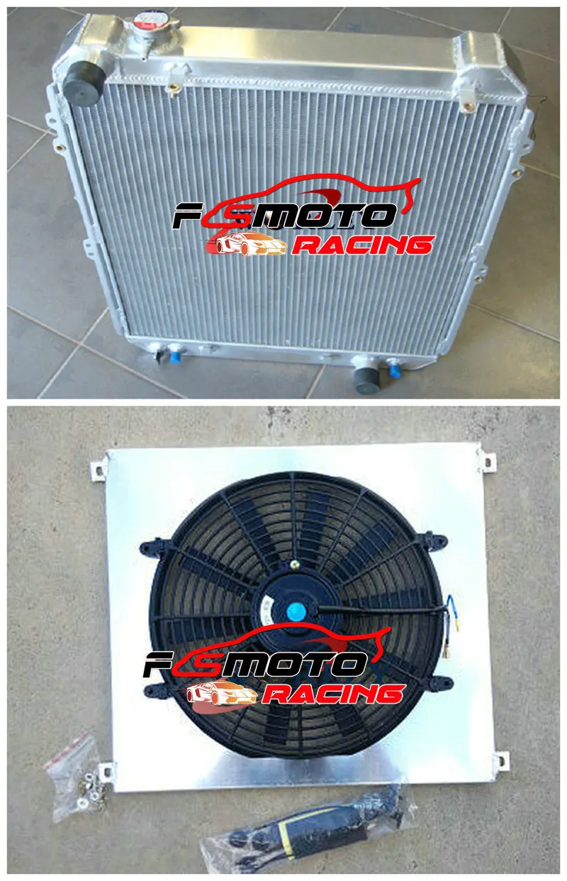 3 Row Aluminum Racing Radiator + Shroud+FAN For 1993-1996 TOYOTA Hilux Surf KZN130 1KZ-TE 3.0 TD
3 Row Aluminum Racing Radiator + Shroud+FAN For 1993-1996 TOYOTA Hilux Surf KZN130 1KZ-TE 3.0 TD