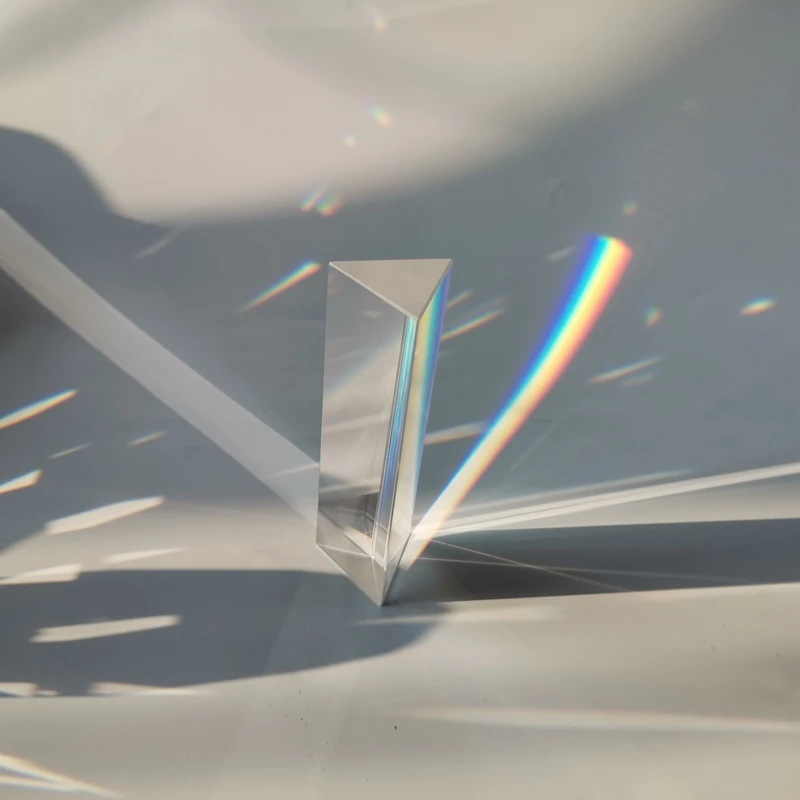 Optical Glass Rainbow Prism 30*30*150mm Teaching Experiment Triangle Prisms Shooting Crystals Prism Light Experiment
Optical Glass Rainbow Prism 30*30*150mm Teaching Experiment Triangle Prisms Shooting Crystals Prism Light Experiment