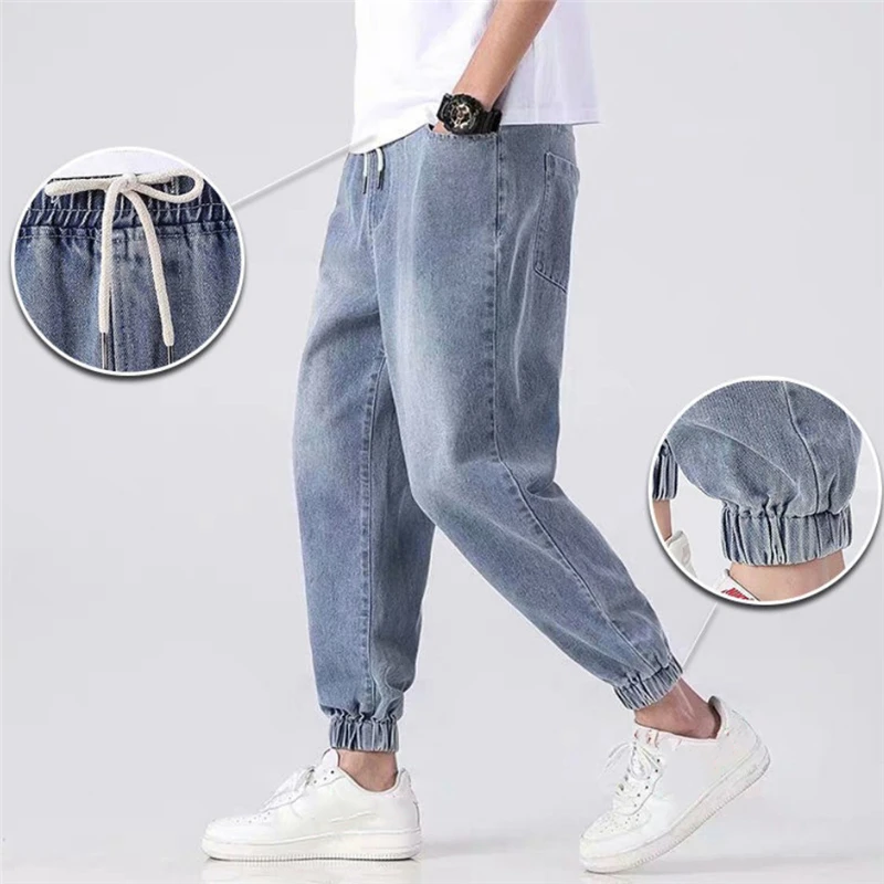 Trendy Outdoor Harem Jeans Men New Style Casual Blue Denim Jogging Pants Loose Comfort Trousers Male Streetwear Jeans Pour Homme
Trendy Outdoor Harem Jeans Men New Style Casual Blue Denim Jogging Pants Loose Comfort Trousers Male Streetwear Jeans Pour Homme
