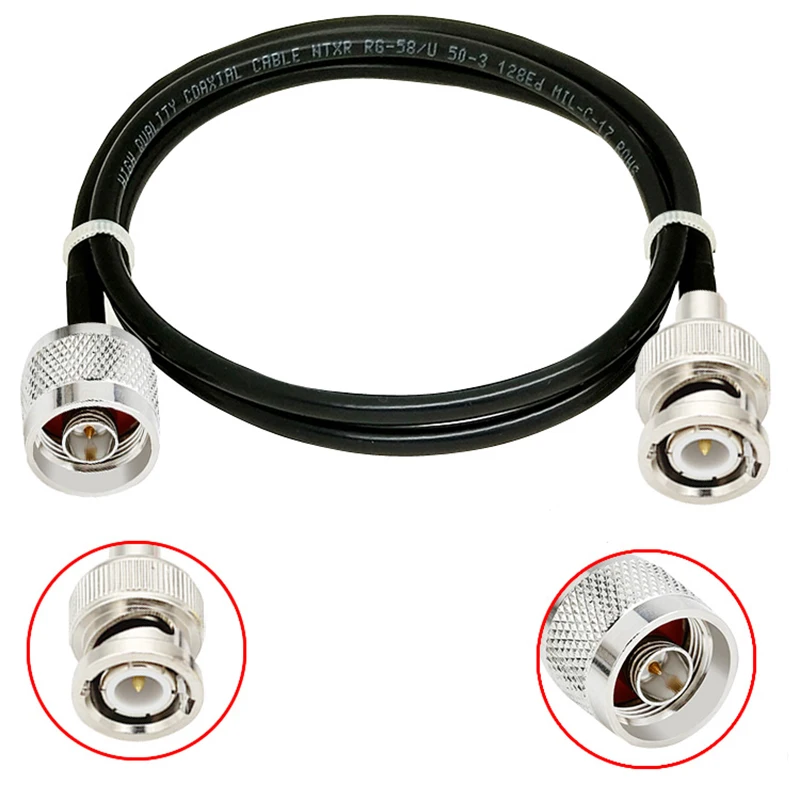 BNC Connector Cable to N male to BNC-J N-J RG58 50-3 Antenna AP Coax Adapter Extension cable 1M 3M 5M 10M RF Jumper
BNC Connector Cable to N male to BNC-J N-J RG58 50-3 Antenna AP Coax Adapter Extension cable 1M 3M 5M 10M RF Jumper