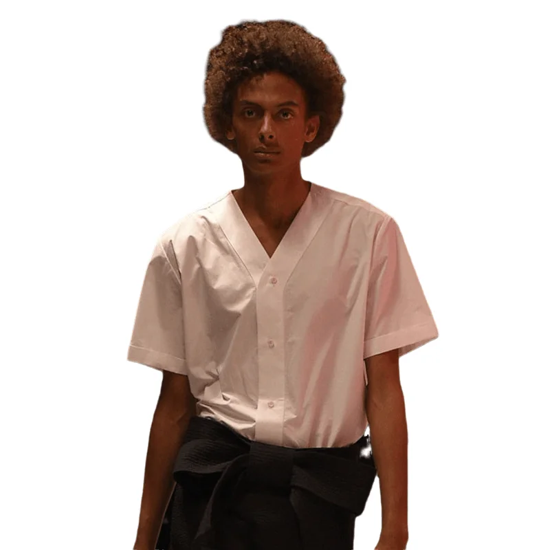 Мужская рубашка с длинным рукавом, черная рубашка с острым воротником, весна-осень
Мужская рубашка с длинным рукавом, черная рубашка с острым воротником, весна-осень