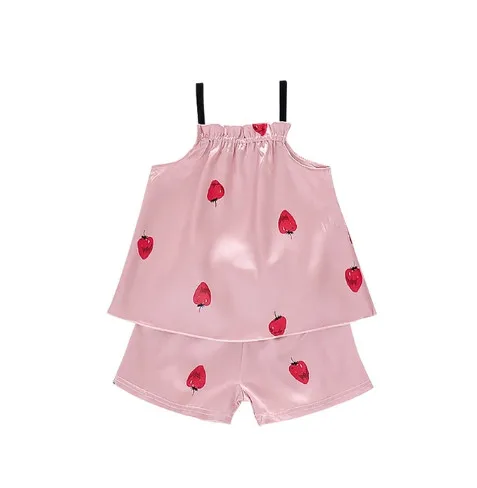 Kids Girls Pajamas Silk Set Fashion Cute Children Cloth Summer Sleepwear Sets Sling Home Outfits Baby Girls Cartoon Sleepwear
Kids Girls Pajamas Silk Set Fashion Cute Children Cloth Summer Sleepwear Sets Sling Home Outfits Baby Girls Cartoon Sleepwear