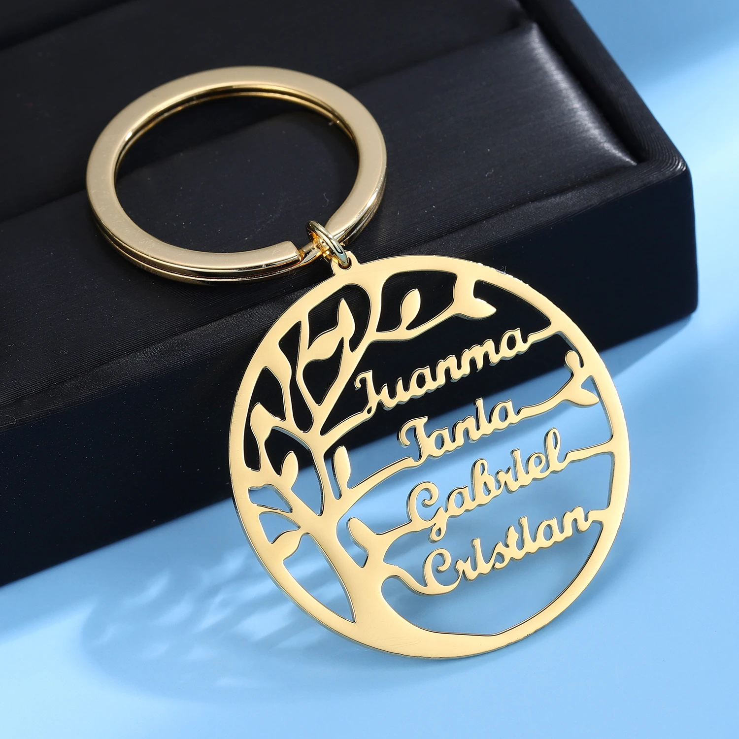 Personalized Family Tree Of Life Keychain For Women Customized Name Stainless Steel Gold Nameplate Keychain Wife Jewelry Gifts
Personalized Family Tree Of Life Keychain For Women Customized Name Stainless Steel Gold Nameplate Keychain Wife Jewelry Gifts