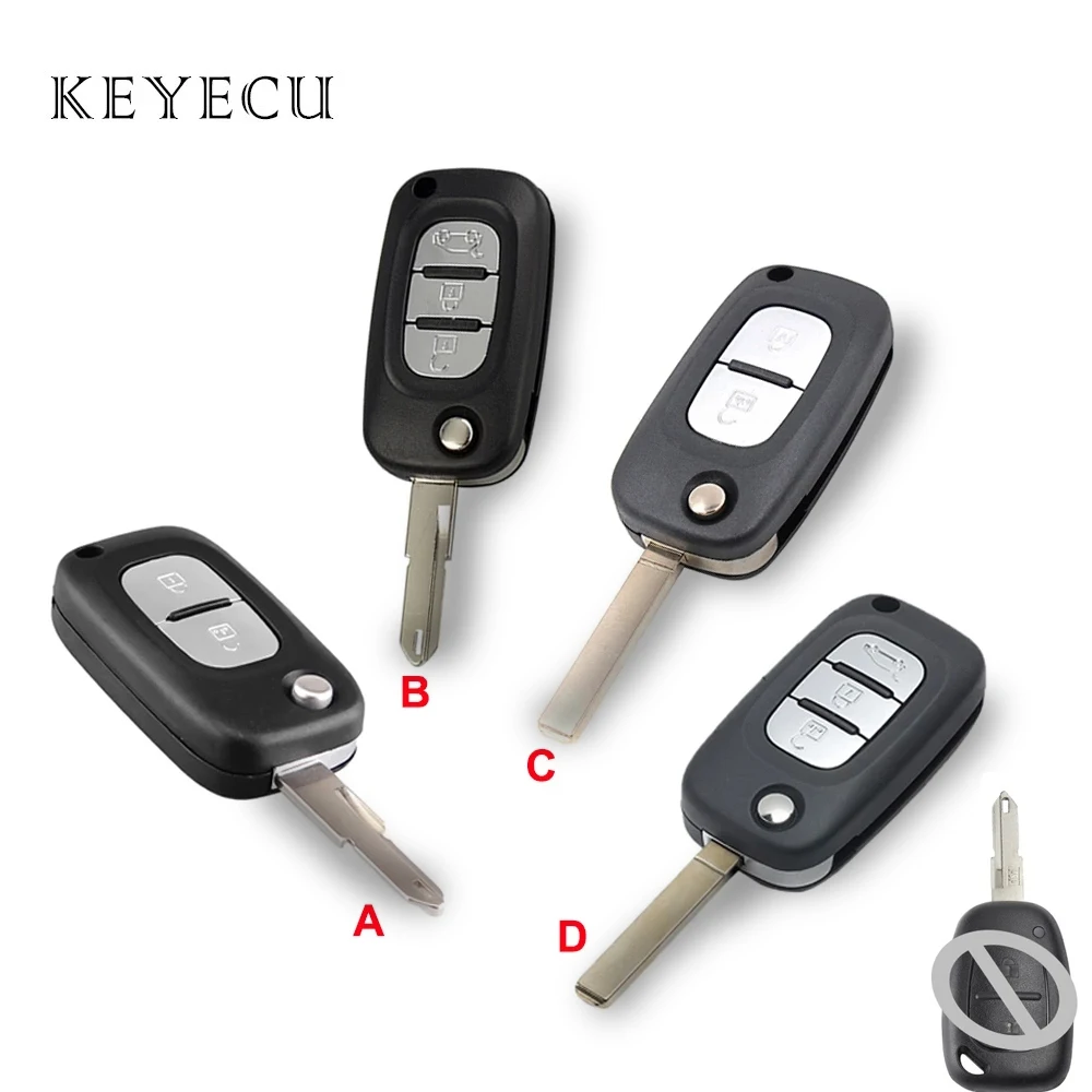 Keyecu Modified Flip Remote Key Shell Case 2 / 3 Buttons for Renault Vivaro Movano Traffic Master Kangoo with NE72 / VA2 Blade
Keyecu Modified Flip Remote Key Shell Case 2 / 3 Buttons for Renault Vivaro Movano Traffic Master Kangoo with NE72 / VA2 Blade