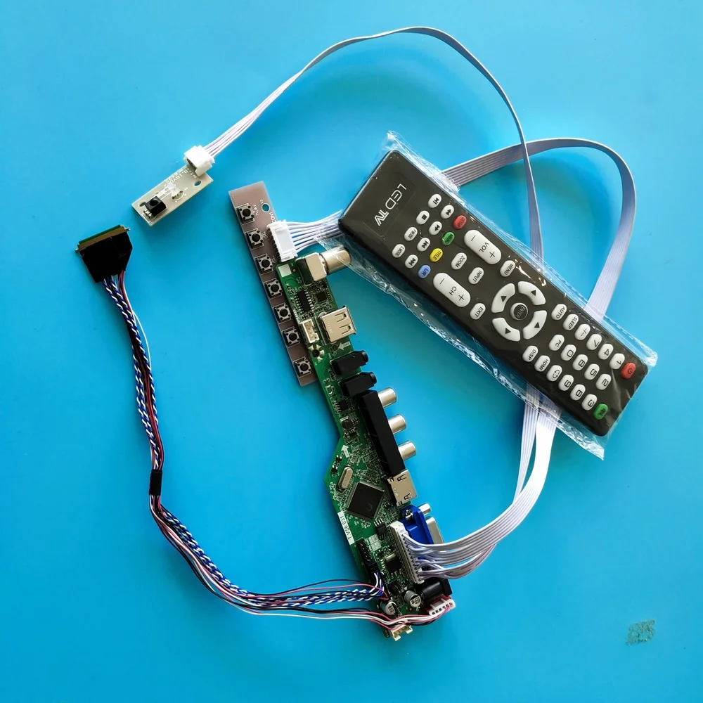 TV AV Controller driver board kit for B156XW04 V5 B156XW04 1366X768 15.6" HDMI-compatible USB VGA LED Screen remote 40pin LVDS
TV AV Controller driver board kit for B156XW04 V5 B156XW04 1366X768 15.6" HDMI-compatible USB VGA LED Screen remote 40pin LVDS