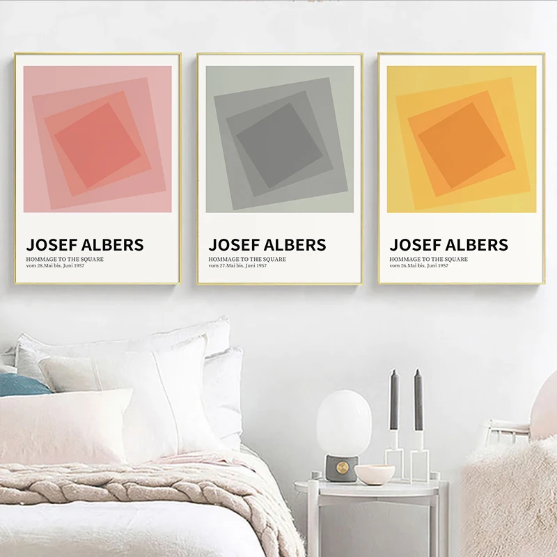 Josef Albers Abstract Colorful Geometric Canvas Painting Art Wall Picture Poster Print Modern Home Decor For Living Room Bedroom
Josef Albers Abstract Colorful Geometric Canvas Painting Art Wall Picture Poster Print Modern Home Decor For Living Room Bedroom