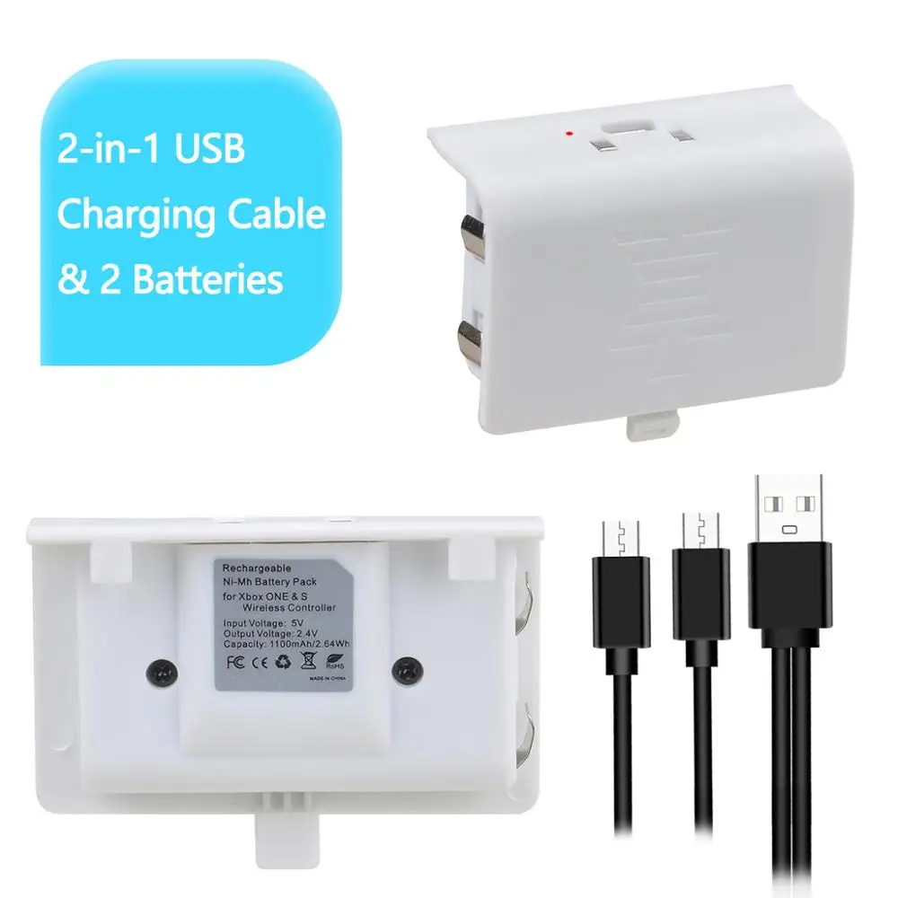 For Xbox One Battery Pack with Micro USB Cable for Xbox One, Xbox One S, Xbox One X and Xbox One Elite Wireless Controller
For Xbox One Battery Pack with Micro USB Cable for Xbox One, Xbox One S, Xbox One X and Xbox One Elite Wireless Controller