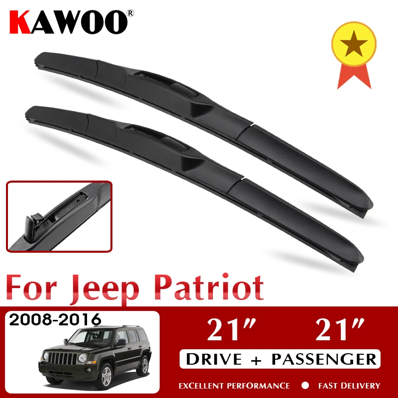KAWOO Wiper Front Car Wiper Blades For Jeep Patriot 2008-2016 Windshield Windscreen Front Window Accessories 21"+21" LHD RHD
KAWOO Wiper Front Car Wiper Blades For Jeep Patriot 2008-2016 Windshield Windscreen Front Window Accessories 21"+21" LHD RHD