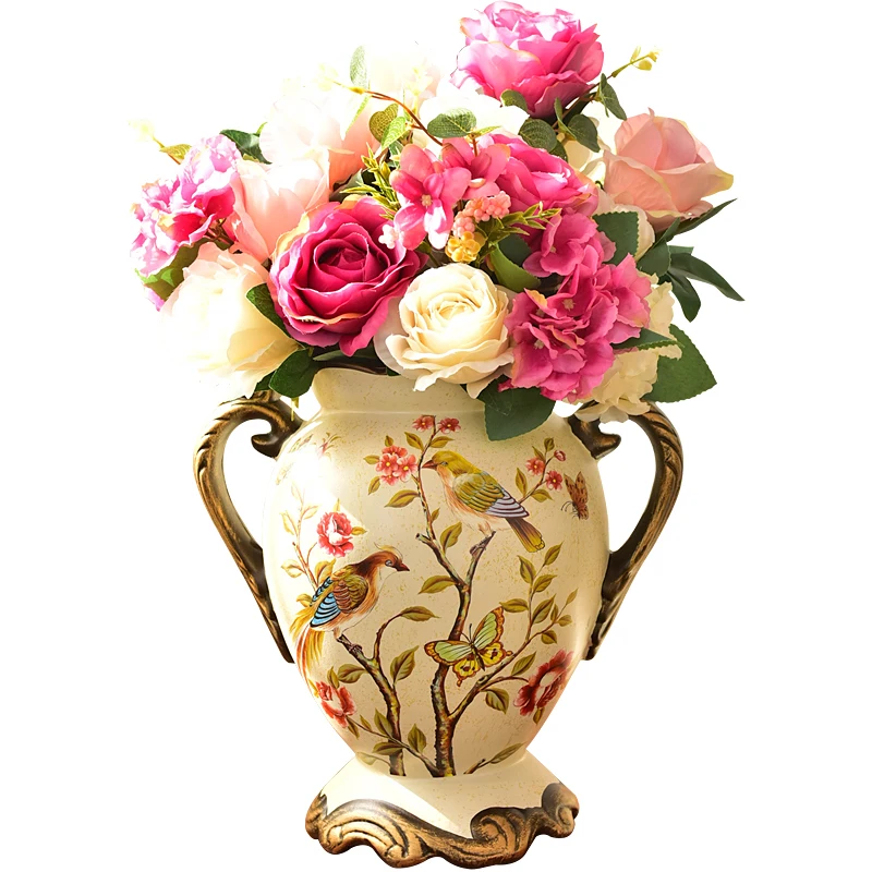 European Rural ceramic vase living room porch dining table tea table TV wine cabinet flower decoration
European Rural ceramic vase living room porch dining table tea table TV wine cabinet flower decoration
