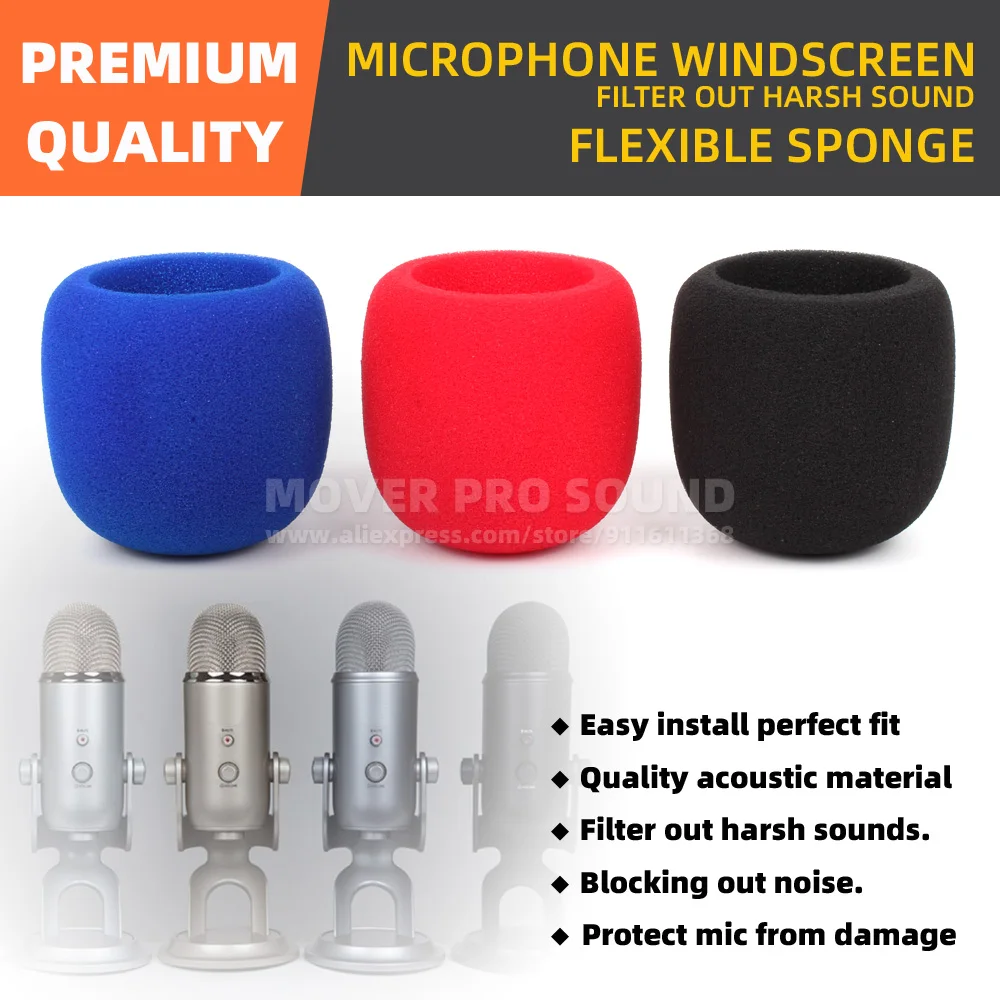 For Blue Yeti Pro USB Mic Anti Pop Filter Windscreen Cover Windshield Microphone Sponge Protection Shield Screen Windproof Foam
For Blue Yeti Pro USB Mic Anti Pop Filter Windscreen Cover Windshield Microphone Sponge Protection Shield Screen Windproof Foam