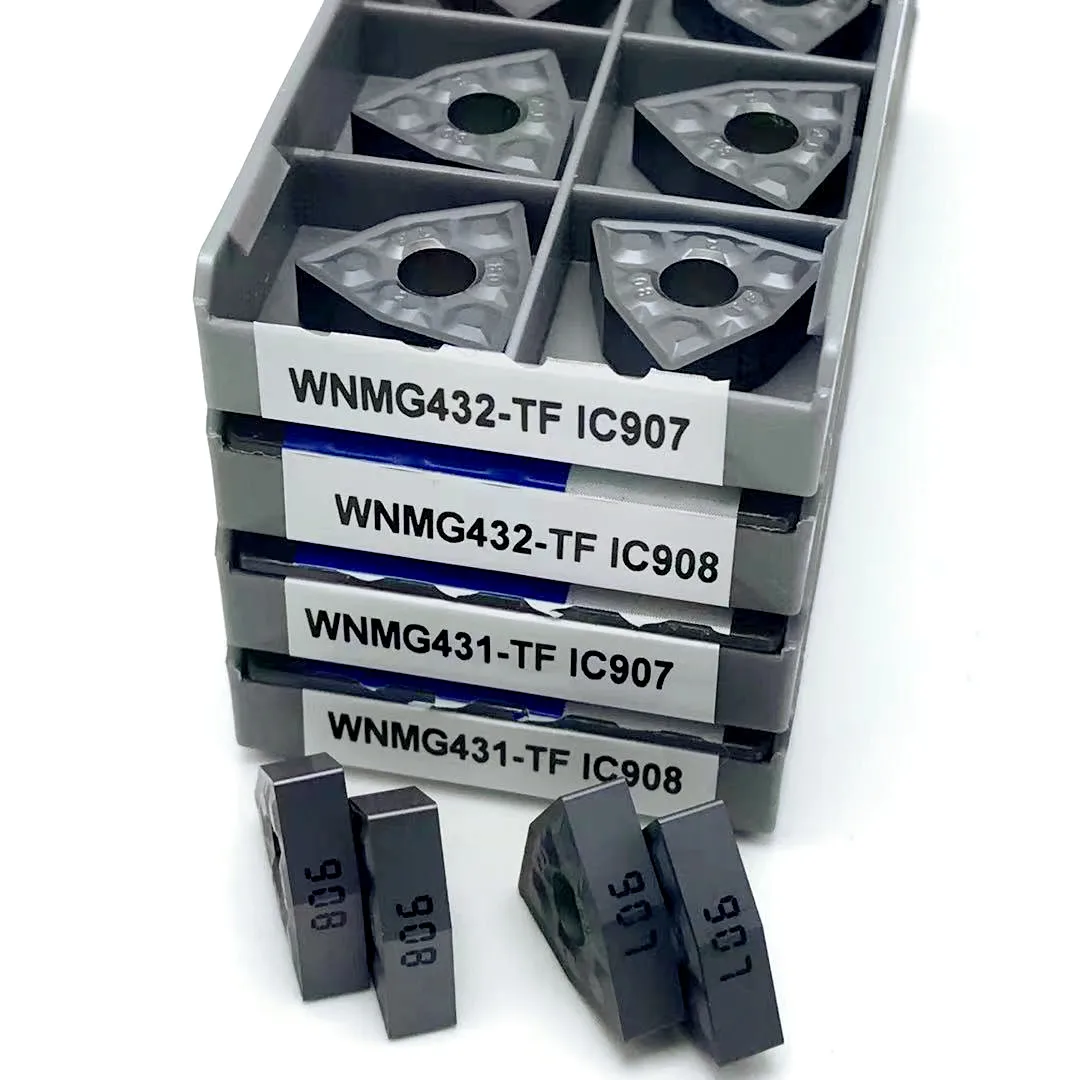 Carbide inserts WNMG080408 TF IC907 WNMG080408 TF IC908 External lathe parts tools WNMG 080404 High quality CNC cutting tools
Carbide inserts WNMG080408 TF IC907 WNMG080408 TF IC908 External lathe parts tools WNMG 080404 High quality CNC cutting tools