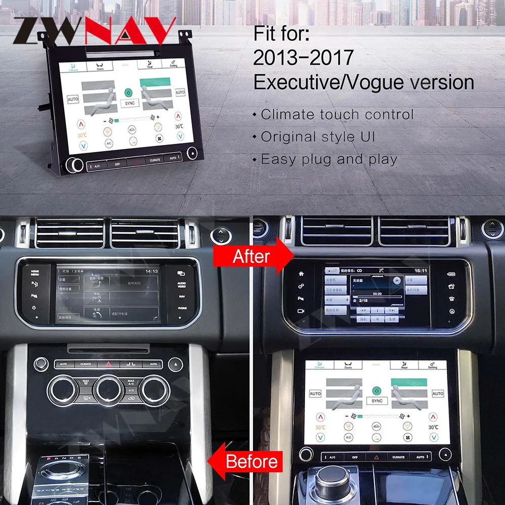 Цифровая панель Air Con AC/C Android для Land Rover Range Rover 2013 - 2017 Evoque, экран кондиционера, ЖК-дисплей, инструмент
Цифровая панель Air Con AC/C Android для Land Rover Range Rover 2013 - 2017 Evoque, экран кондиционера, ЖК-дисплей, инструмент