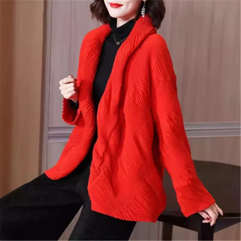 Miyake Folds All-Match Autumn And Winter Long-Sleeved Thick Short Jacket Women 2021 New Plus Size Women's Clothing
Miyake Folds All-Match Autumn And Winter Long-Sleeved Thick Short Jacket Women 2021 New Plus Size Women's Clothing