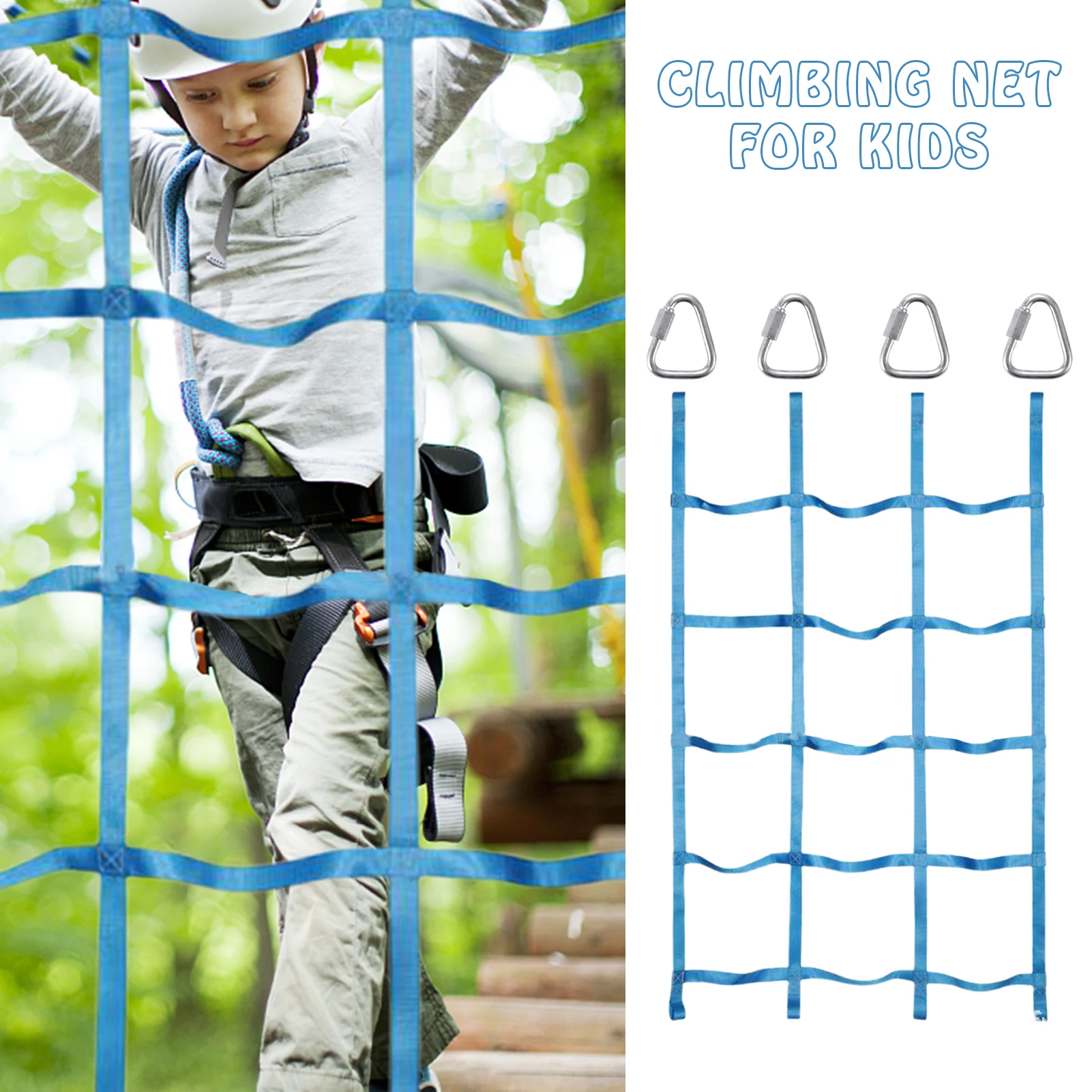 Ninja Net Climbing Cargo Net Rope Ladder For Kids Outdoor Children Playground Garden GYM Obstacle Course Training Game Net
Ninja Net Climbing Cargo Net Rope Ladder For Kids Outdoor Children Playground Garden GYM Obstacle Course Training Game Net